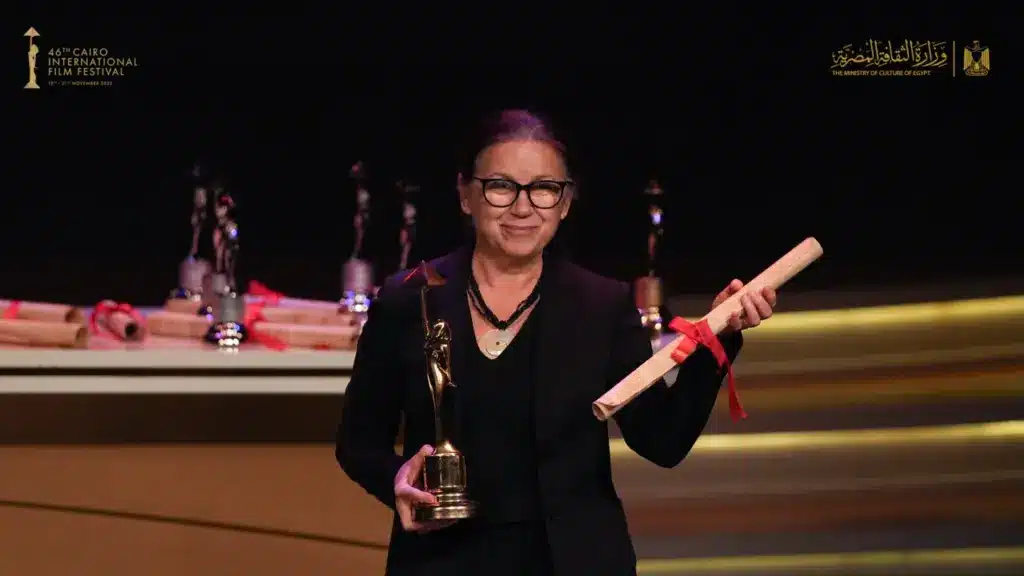 CIFF 2025 
Hungarian filmmaker Ildikó Enyedi and her award